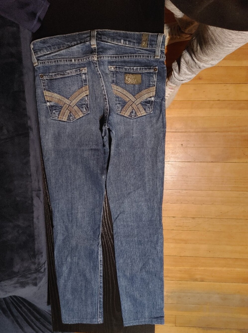 7 For All Mankind Womans 25/28 Guinevere Super Skinny Jeans - Blue